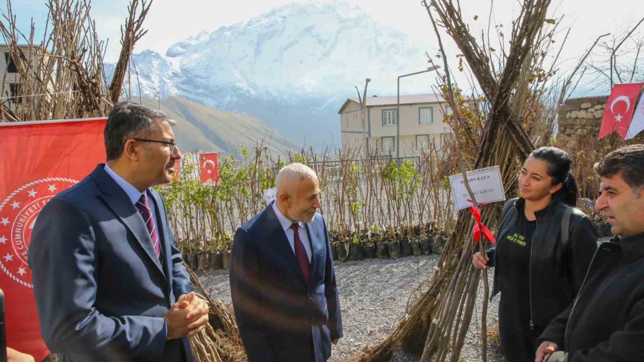Hakkari’de 31 bin 460 meyve fidanı dağıtıldı
