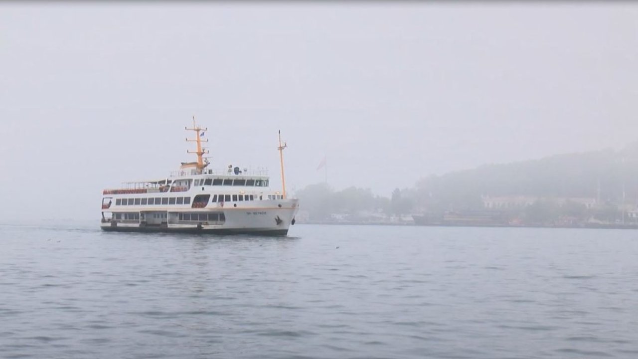 İstanbul'da vapur seferlerine hava muhalefeti engeli