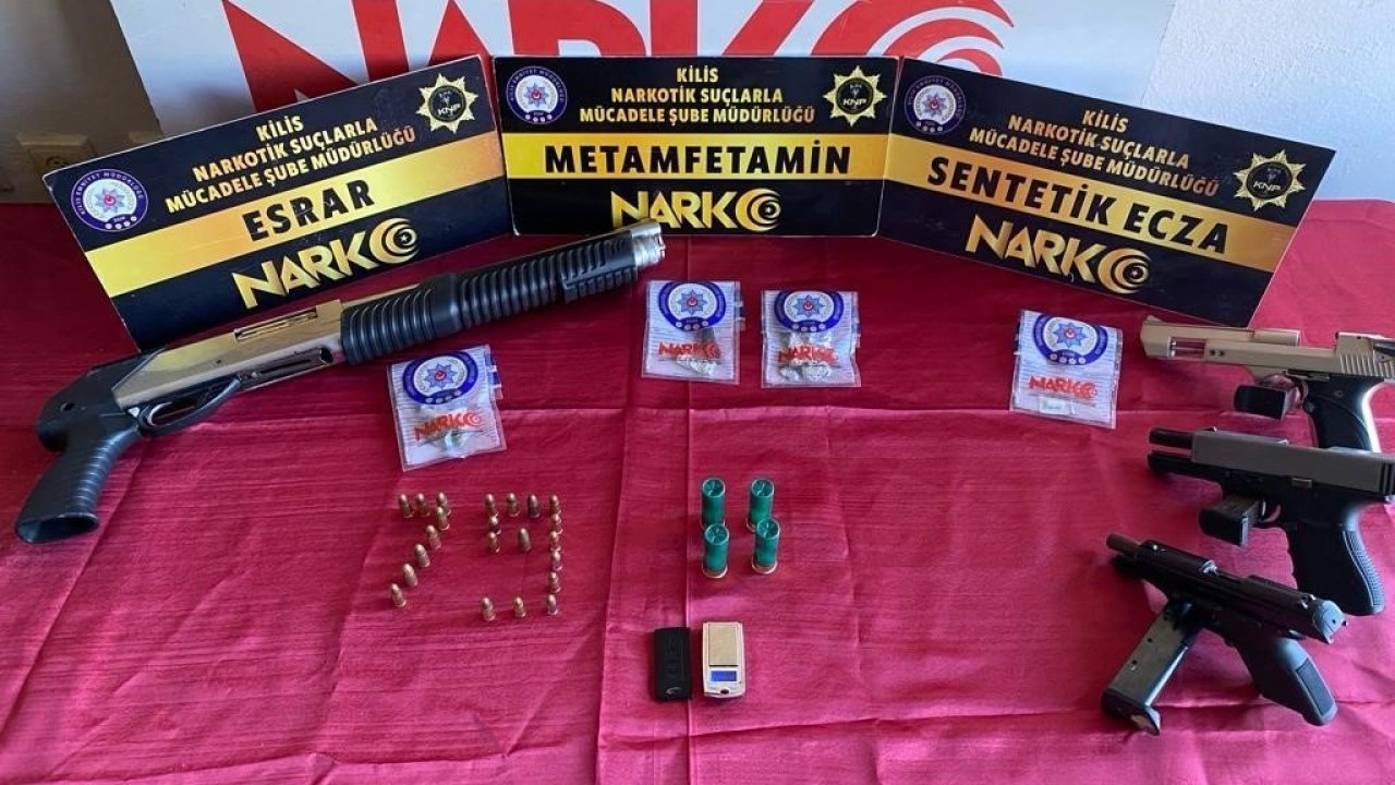 Kilis’te uyuşturucu operasyonu: 4 şüpheli tutuklandı