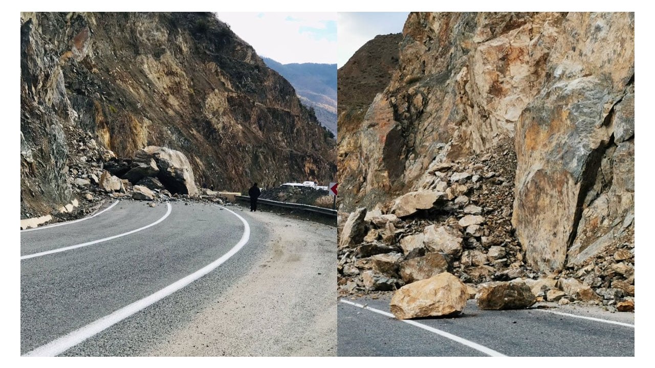 Artvin'de 3 günde 3'üncü heyelan: Kara yolu ulaşıma kapandı
