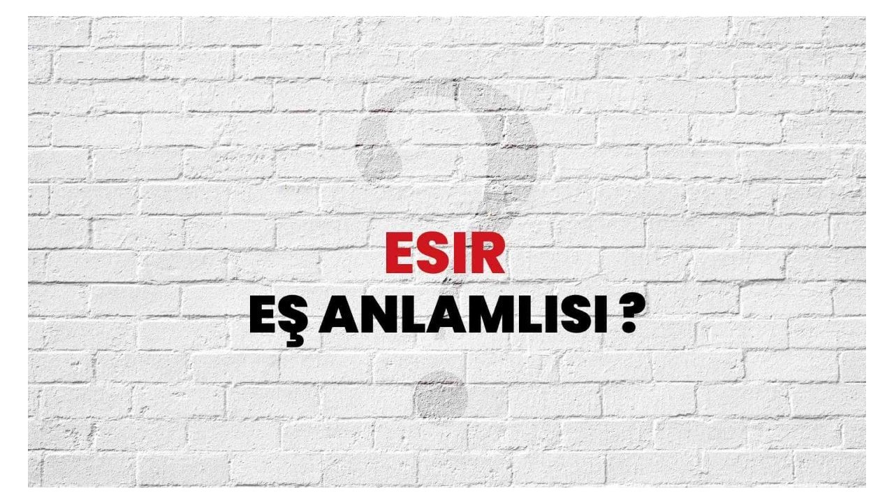 Esir eş anlamlısı
