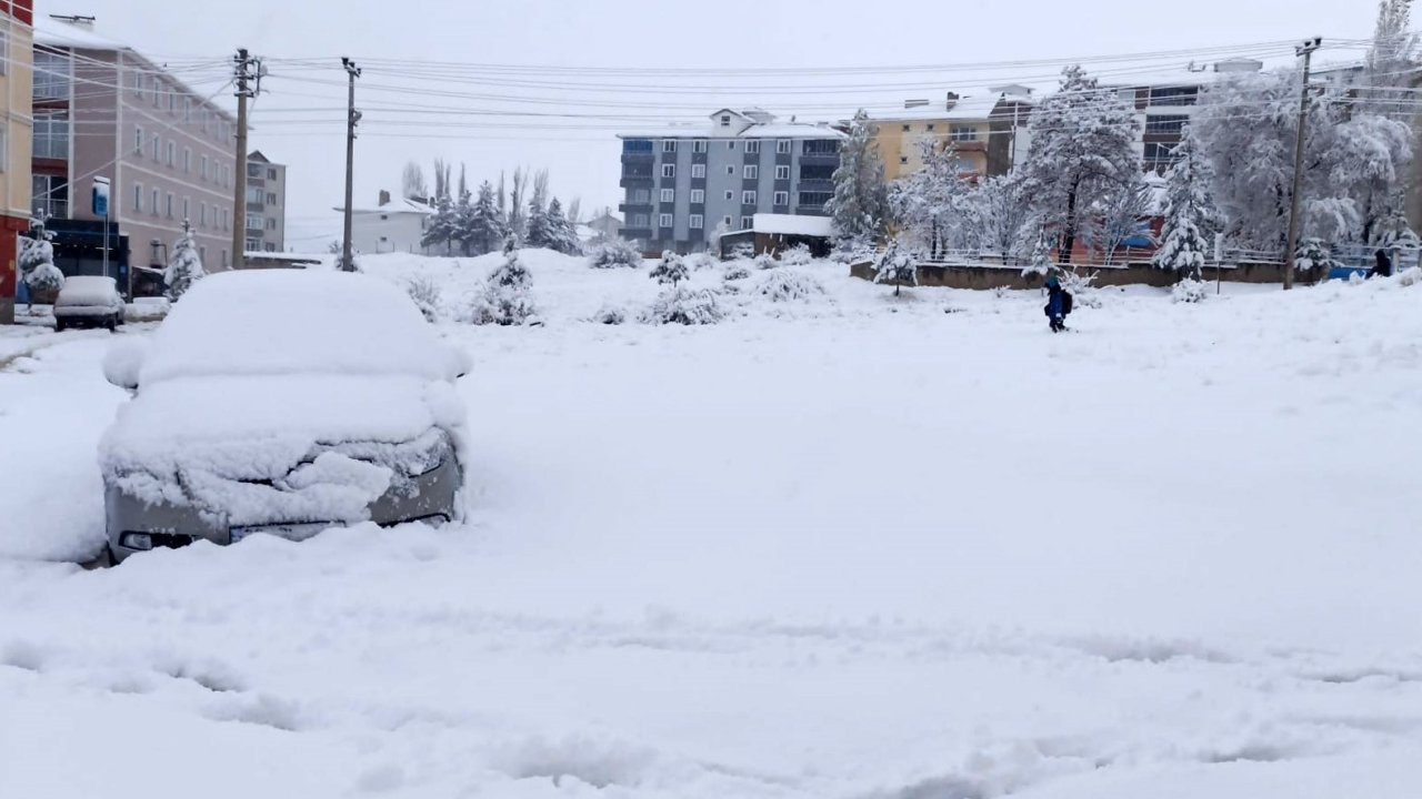 Gümüşhane’de kar yağışı