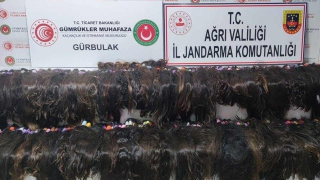 Ağrı'da yanlarında 36 kiloluk insan saçı bulunan 3 İranlı gözaltına alındı