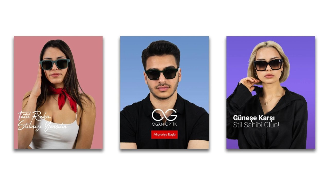 Güneş gözlüğünde 2024 modası Ogan Optik vitrinlerinde
