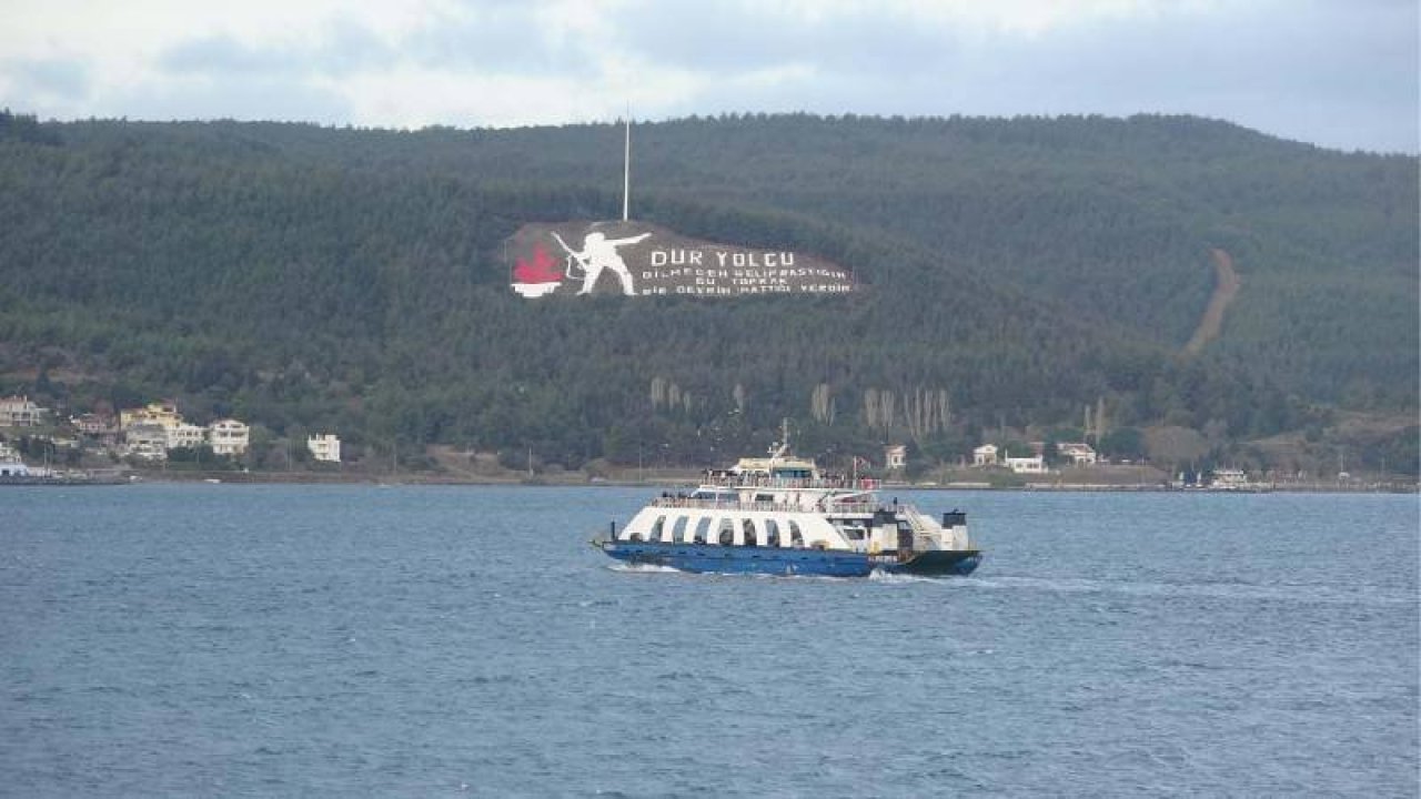 Bozcaada ve Gökçeada'ya yarınki feribot seferleri iptal edildi