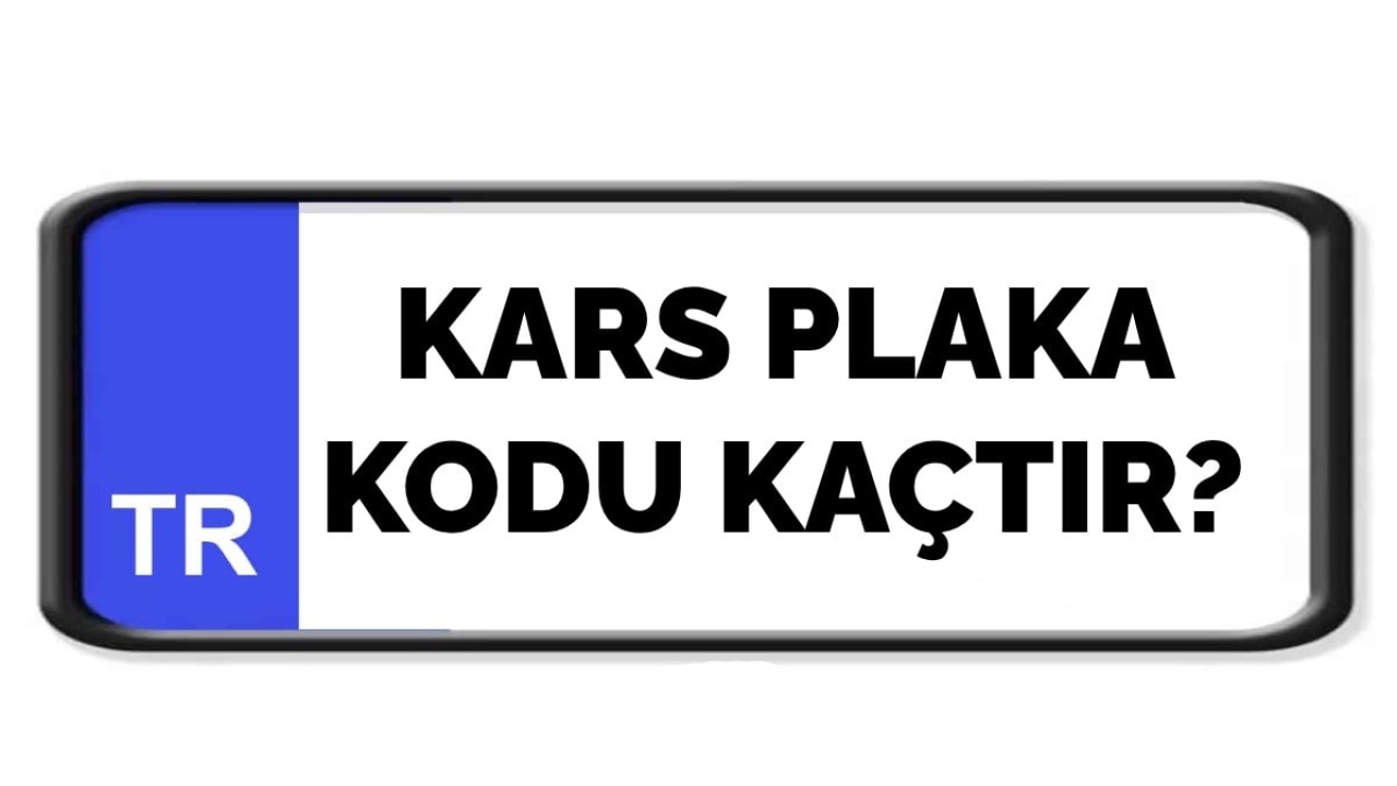Kars plaka kodu