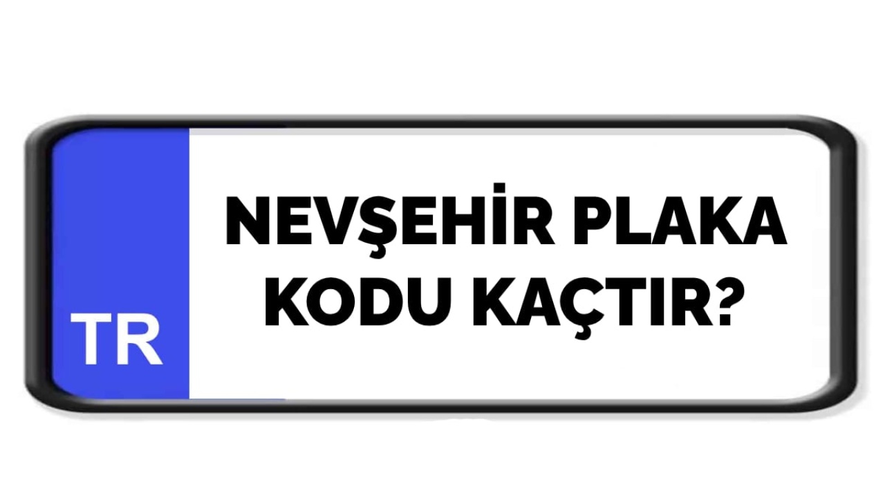 Nevşehir plaka kodu