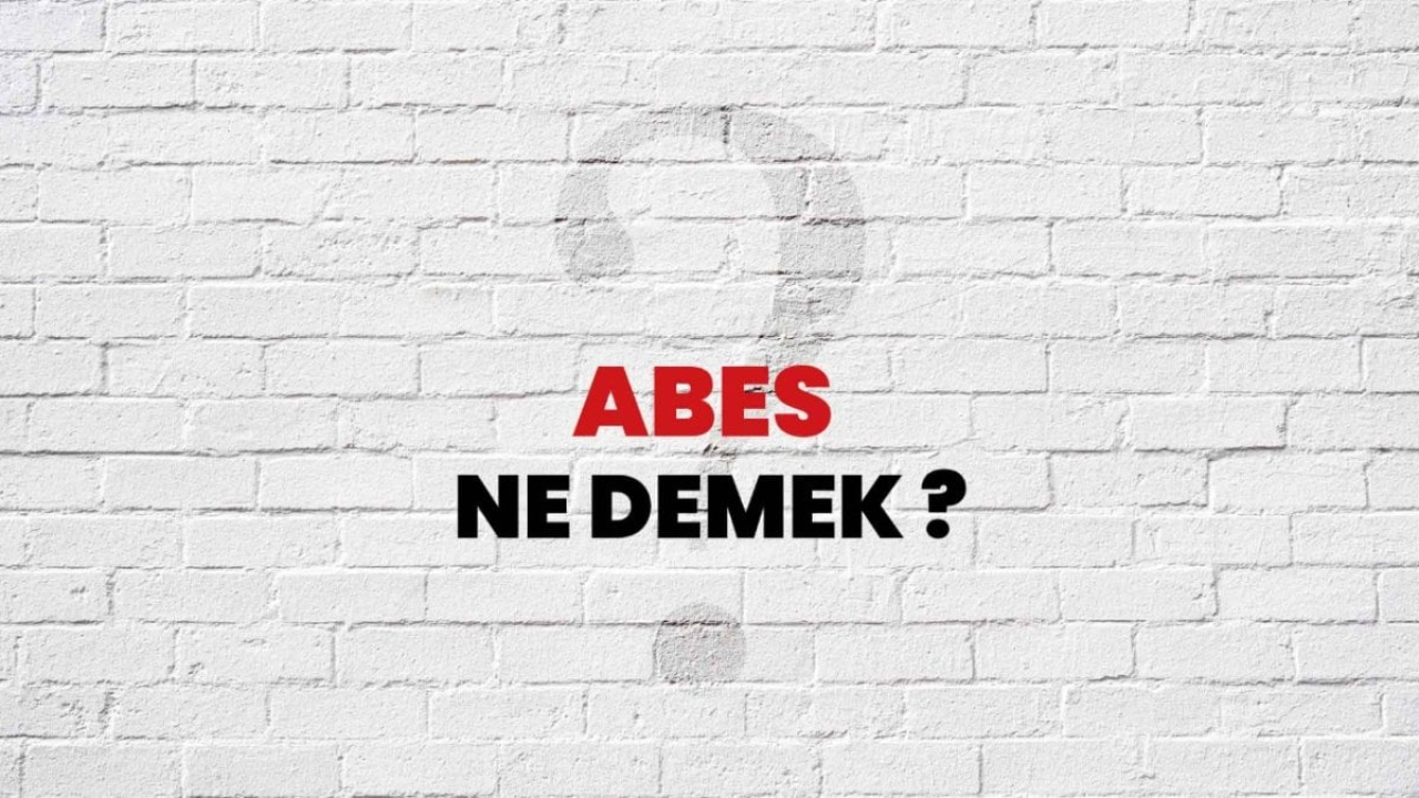 Abes Ne Demek: Gündelik Türkçe İfade Kılavuzu