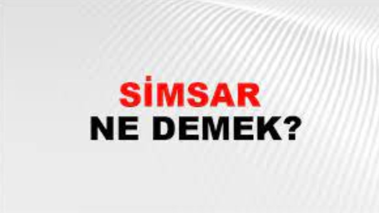 Simsar ne demek?