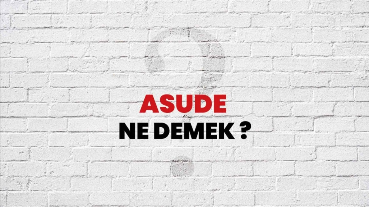 Asude Ne Demek: Türk Dilinde Gizemli Bir İsim