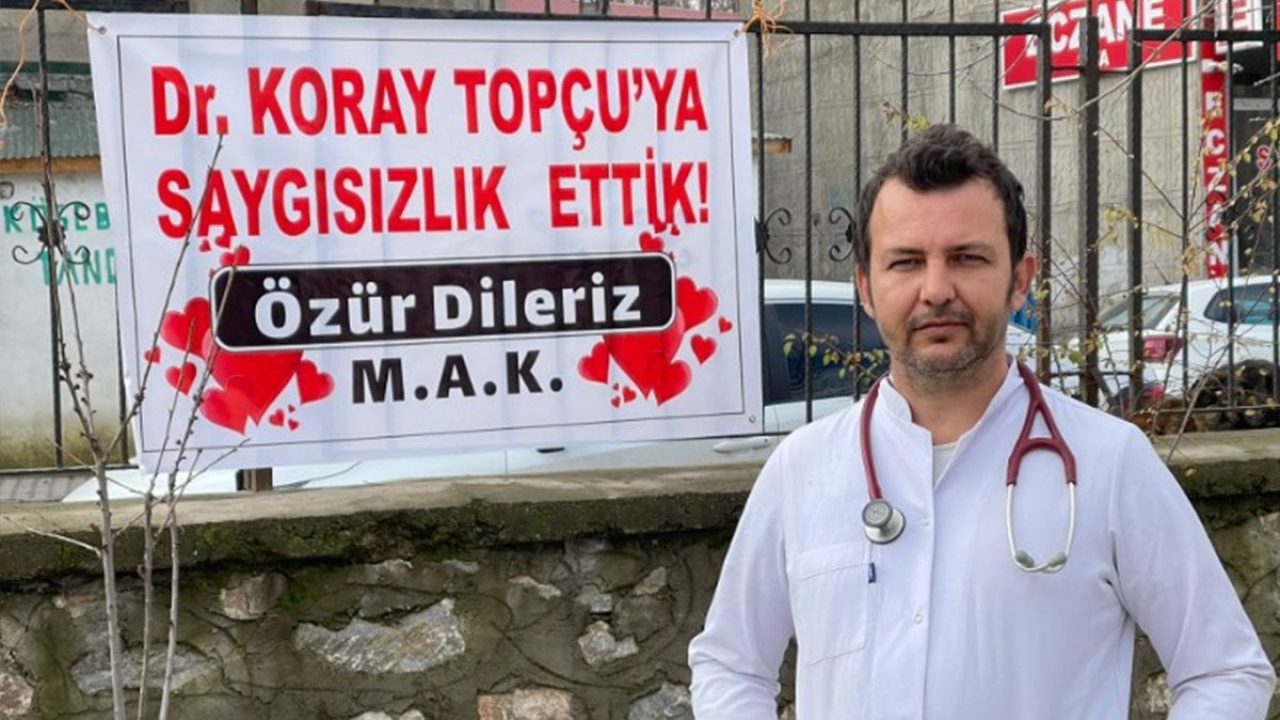 Tartıştıkları doktordan böyle özür dilediler