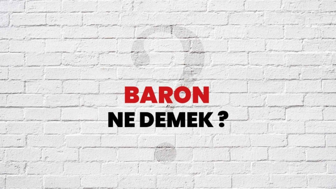 Baron Ne Demek: Türkçede Bir Terim Olarak Anlamı ve Kullanımı