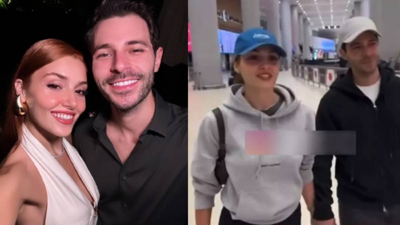 Hande Erçel ve Hakan Sabancı kameraları görünce çok sinirlendi! Erçel muhabirleri tersledi… Evlilik sorusu Sab