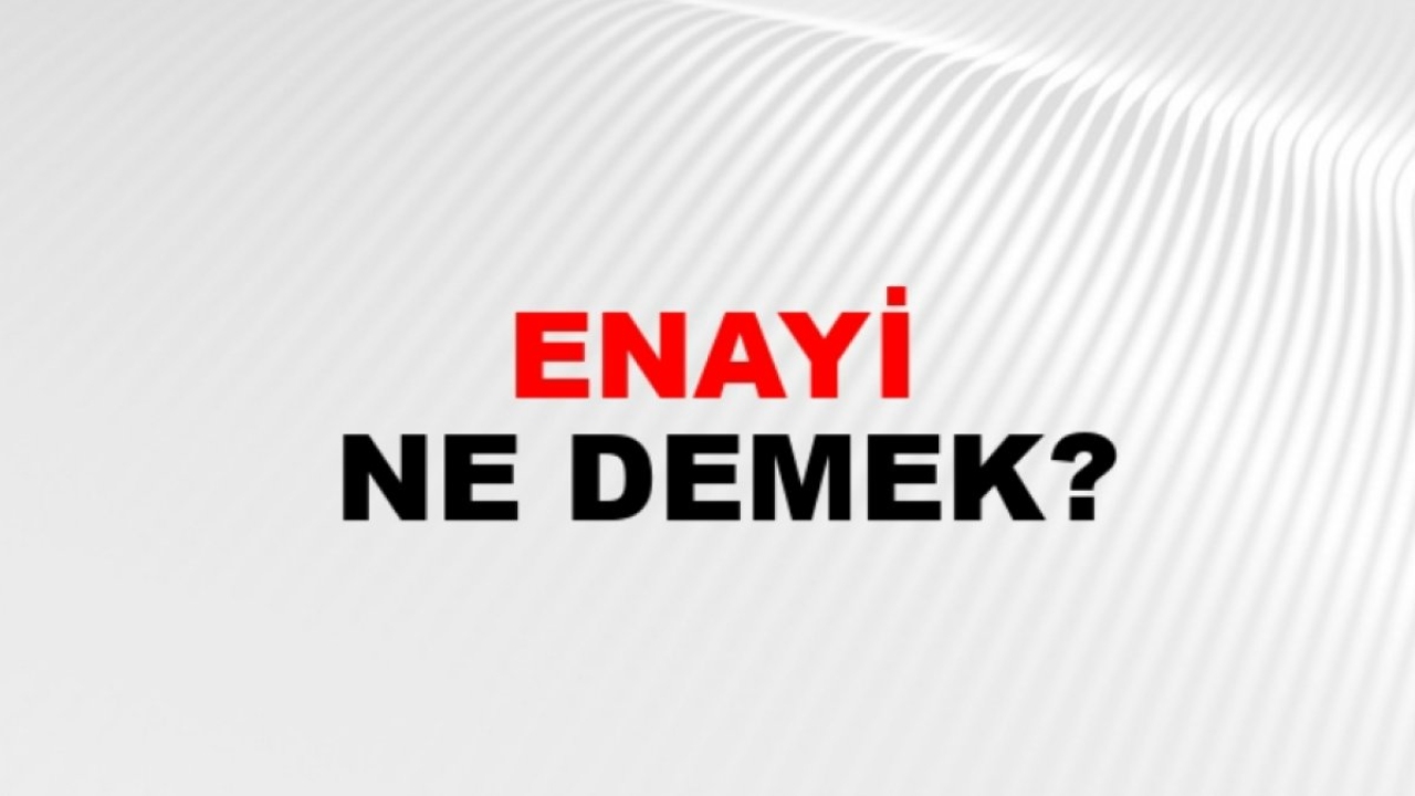Enayi Ne Demek: Türk Dilinde Bir Kelimenin Derin Anlamı