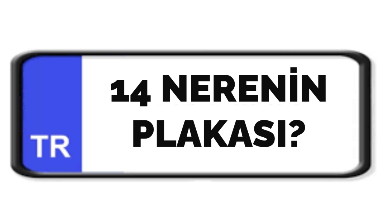 14 nerenin plakası?