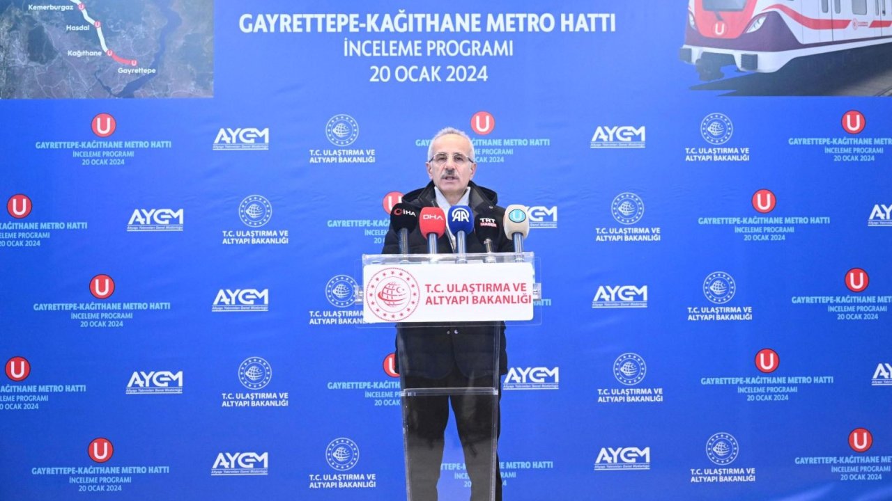 Gayrettepe-Kağıthane Metro Hattı'nda geri sayım başladı