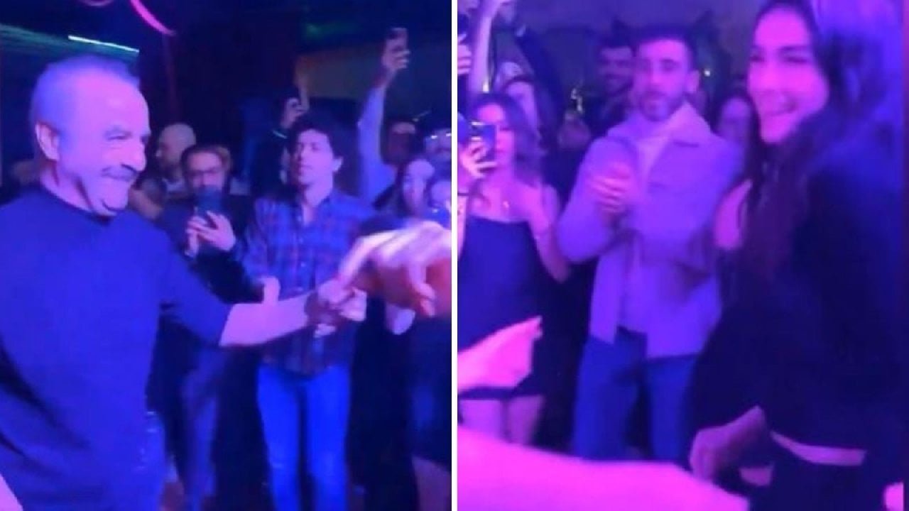 Hazar Ergüçlü ve Yılmaz Erdoğan'ın karşılıklı Ankara havası oynadığı anlar gündemde