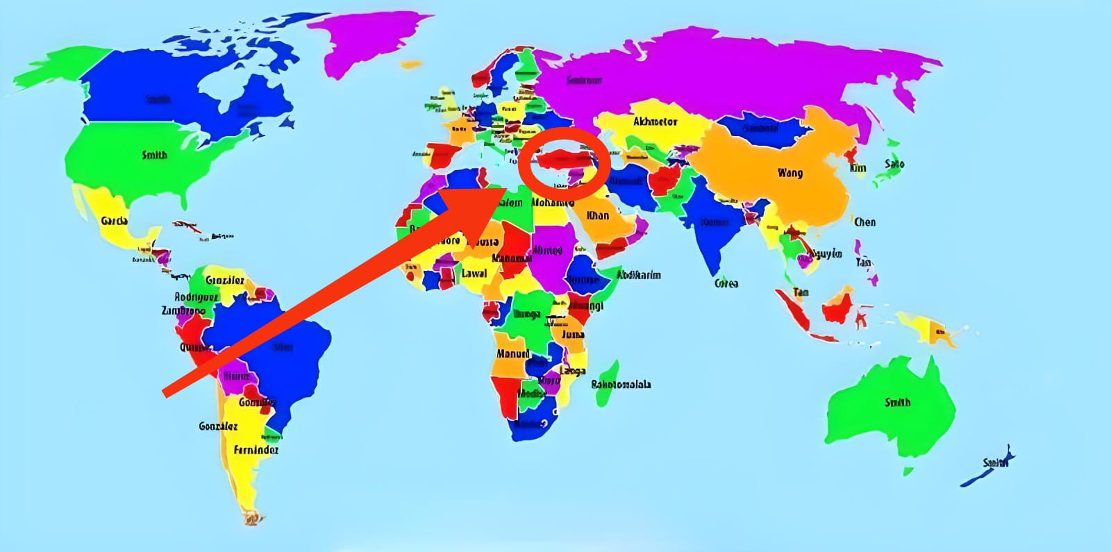 Dünya genelinde en çok kullanılan soyadları belli oldu! İşte Türkiye'nin en popüler soyadı