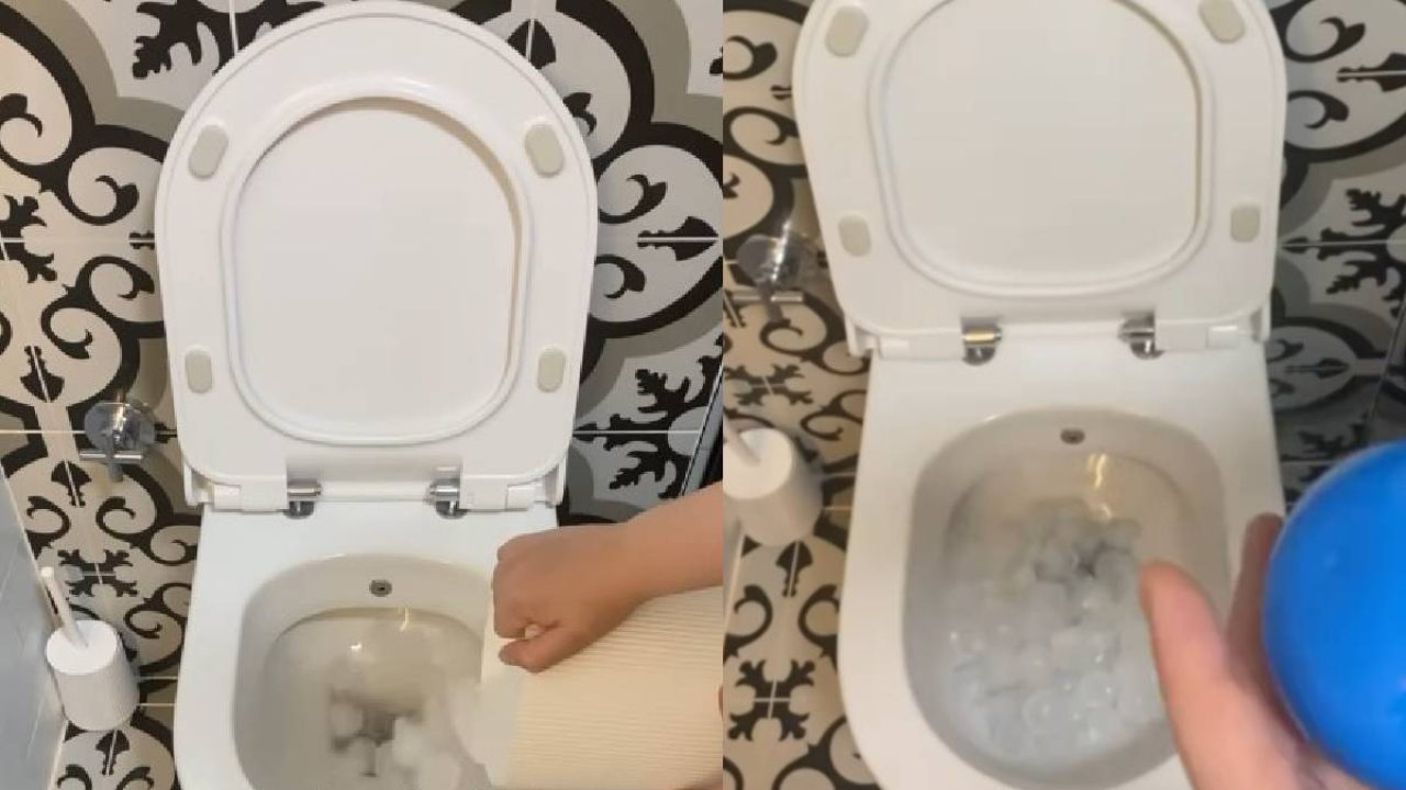 Sosyal medyada viral olan buzla klozet temizleme yöntemi! Giderden gelen kokuyu anında kesiyor, çiçek gibi yap