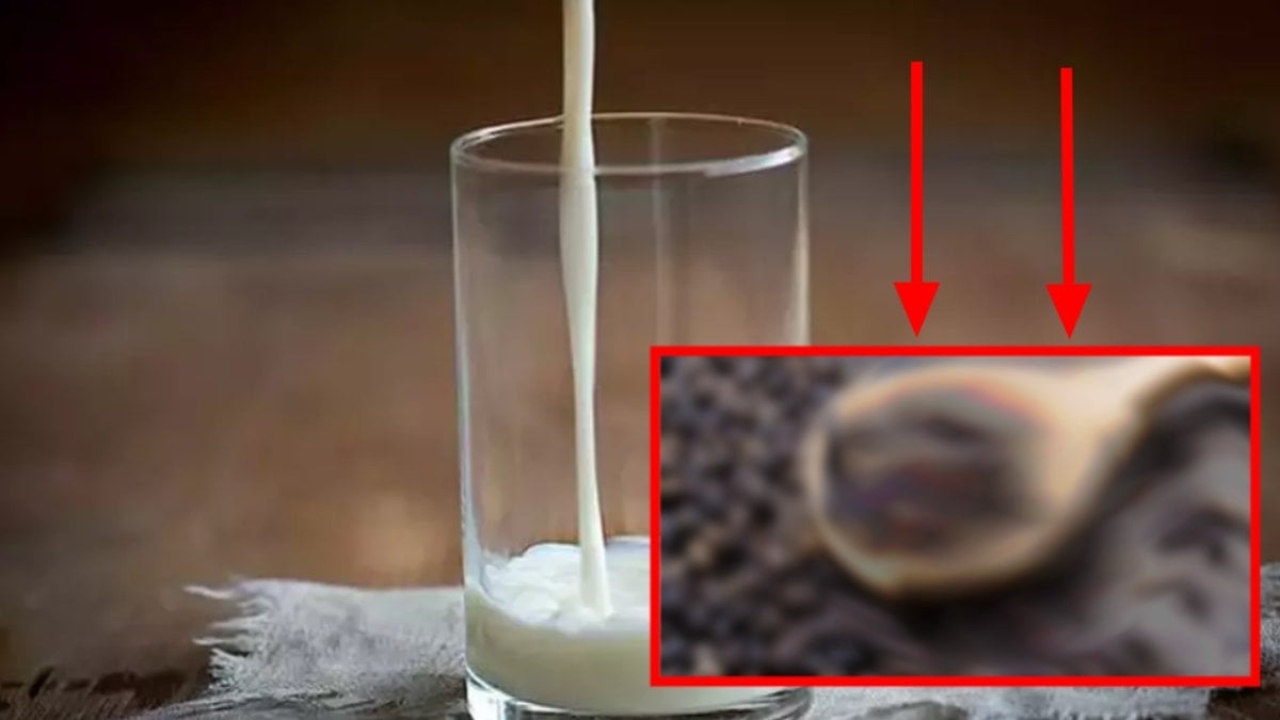 Sütün içerisine 1 çay kaşığı bundan atın! Faydasına inanamayacaksınız: Etkisini ertesi gün göreceksiniz