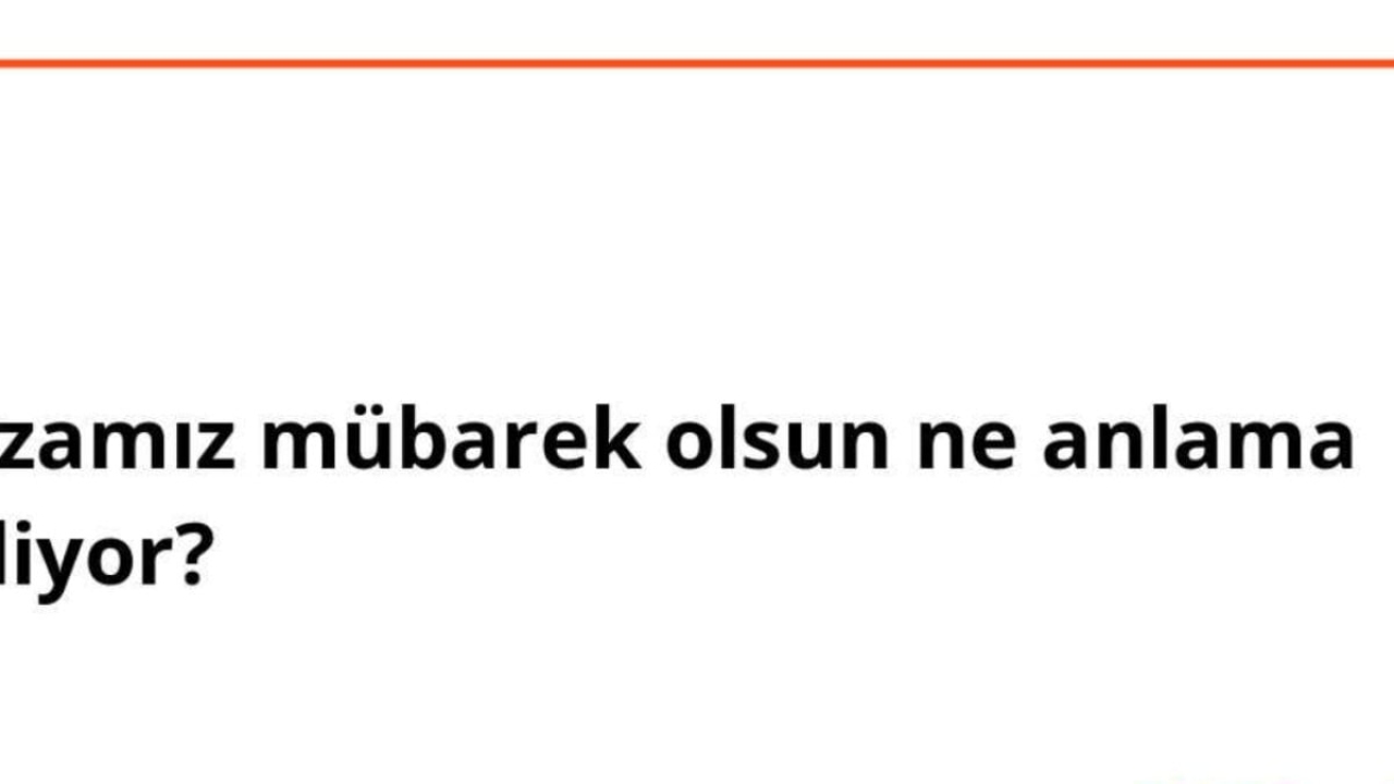 Gazamız Mübarek Olsun: İslam Kültüründe Bir İfade
