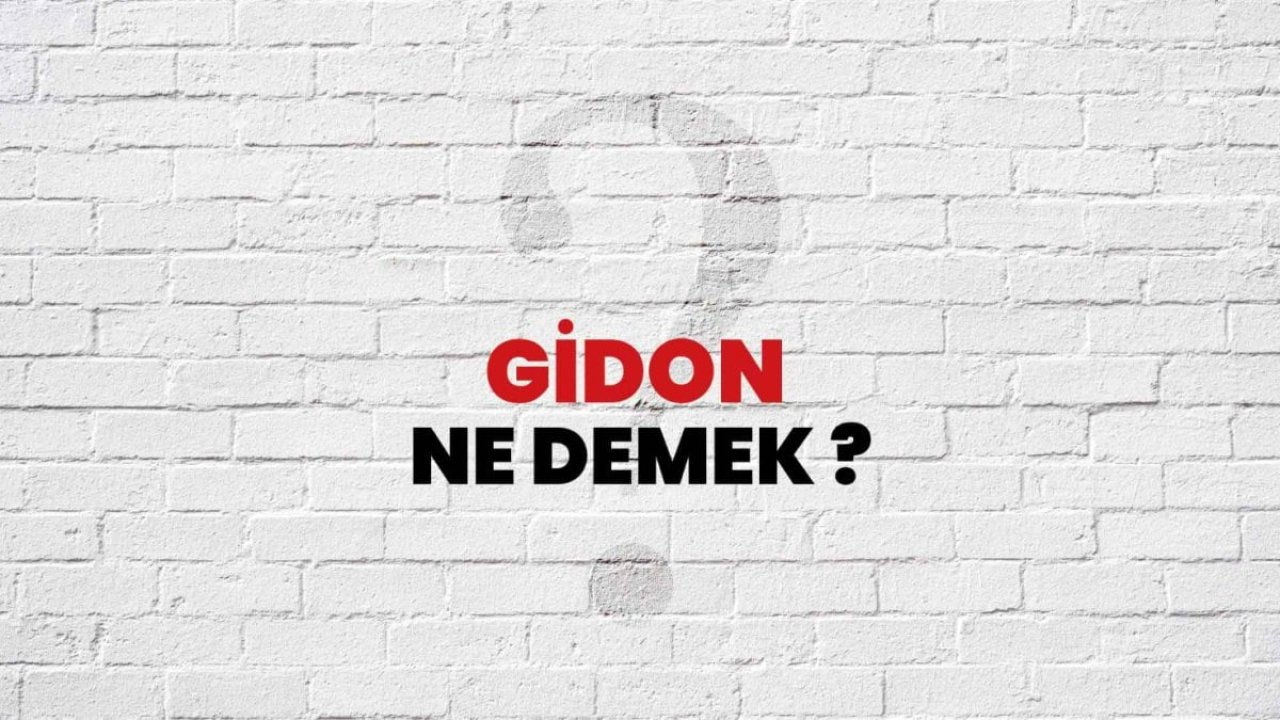 Gidon ne demektir?