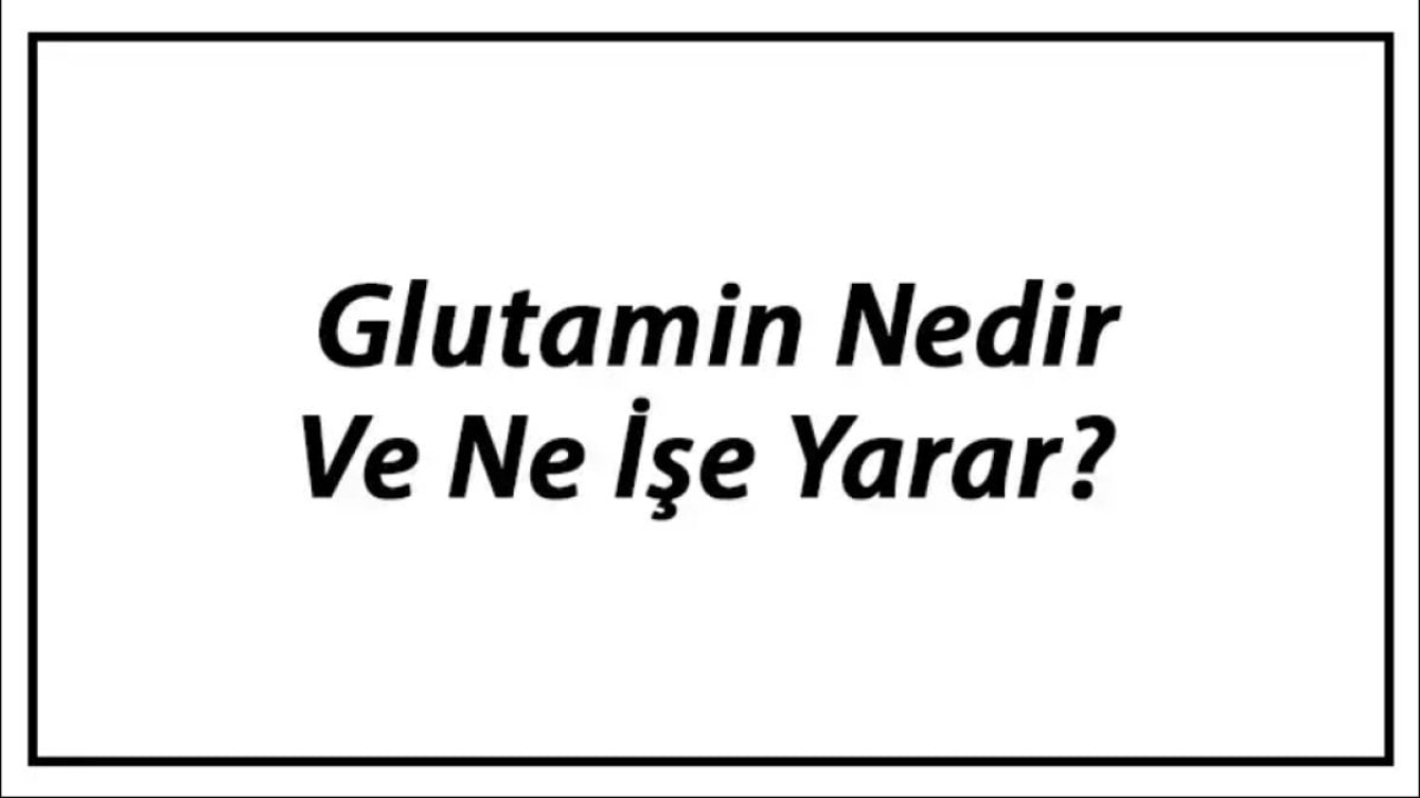 Glutamin Ne İşe Yarar?