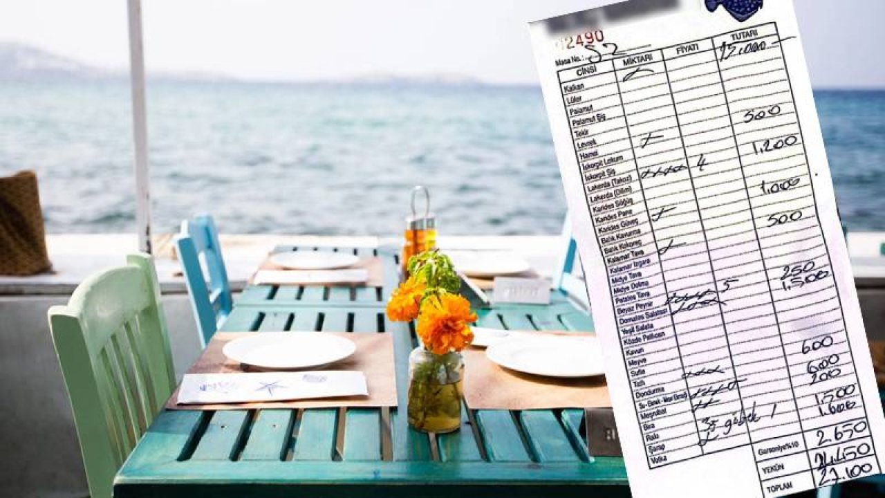 Balık restoranında gelen 27 bin liralık hesap şaşırttı