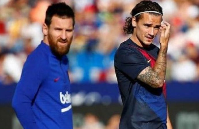 Barcelona'da Messi ve Griezmann birbirine girdi!