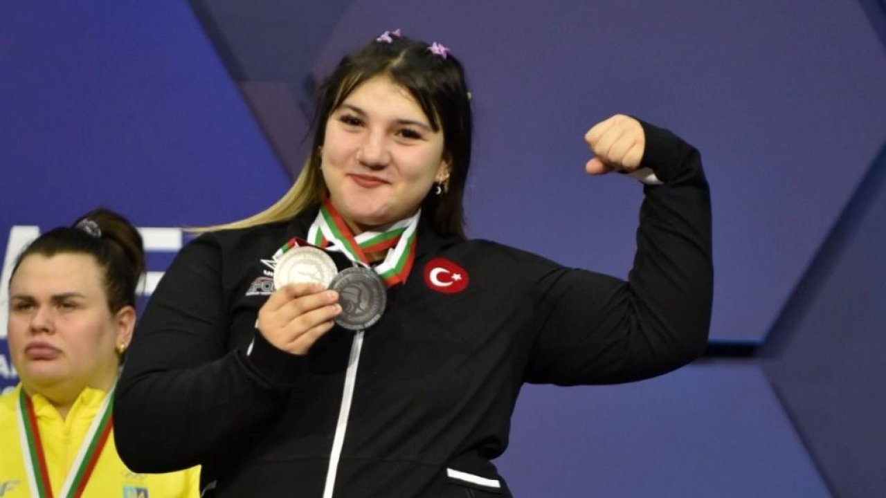 Milli halterci Fatmagül Çevik'ten Avrupa'da 2 bronz madalya geldi! Başarı!
