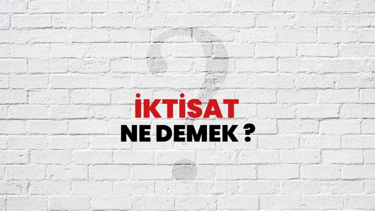İktisat Ne Demek?