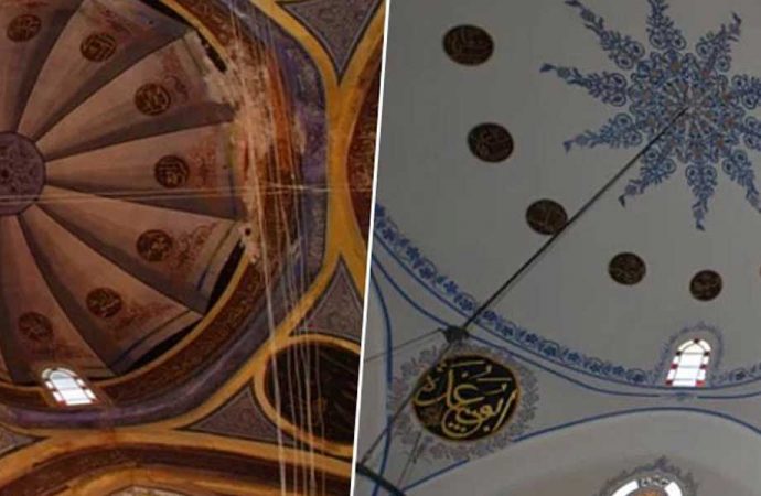 ‘514 yıllık camiye badana yapıldı’ iddiasına şok yanıt!