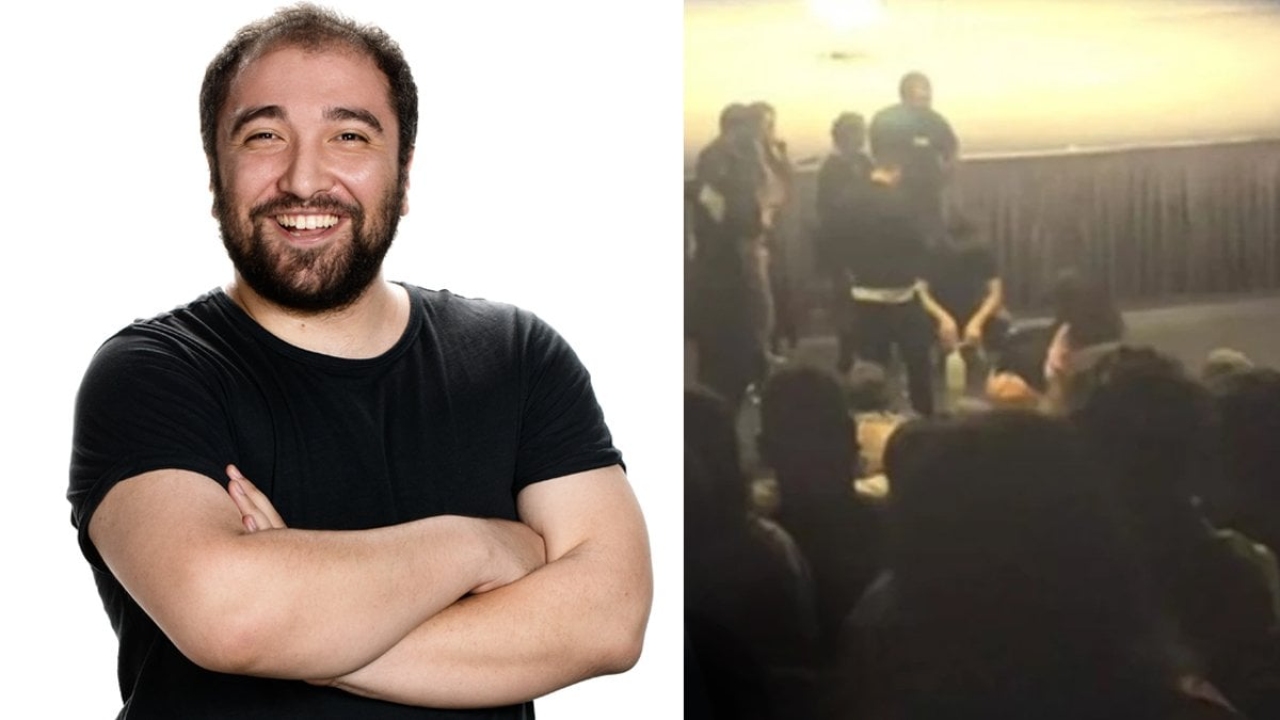 İzleyicileri korkutan kaza: Komedyen Özgür Turhan sahneden düştü