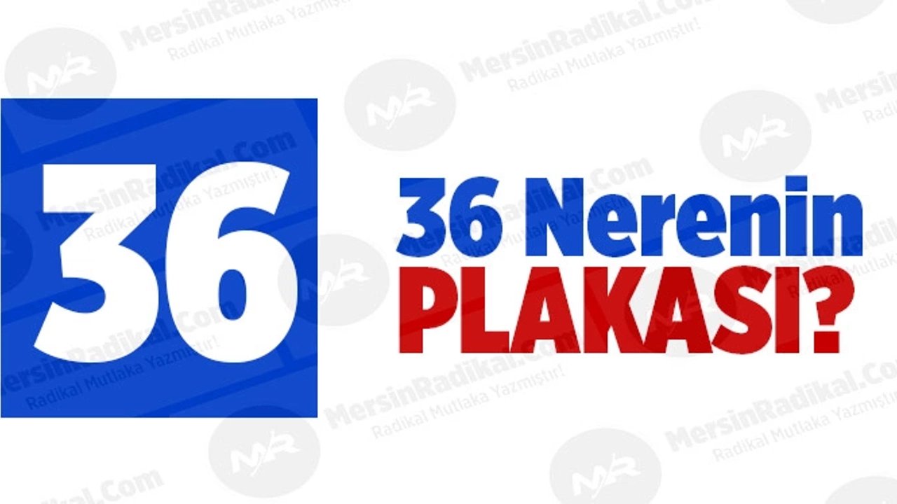 36 Nerenin plakasıdır?
