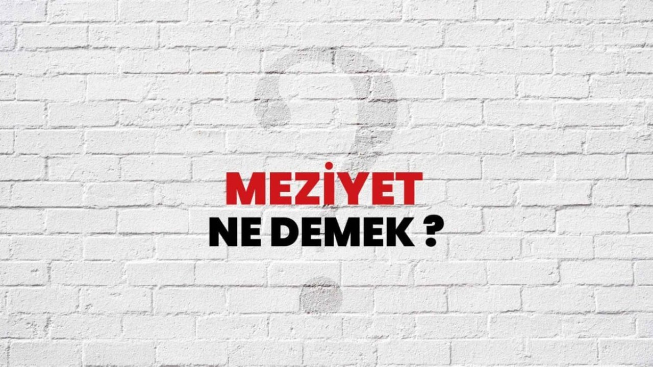 Meziyet ne demektir?