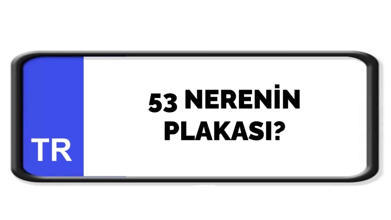 53 nerenin plakası?