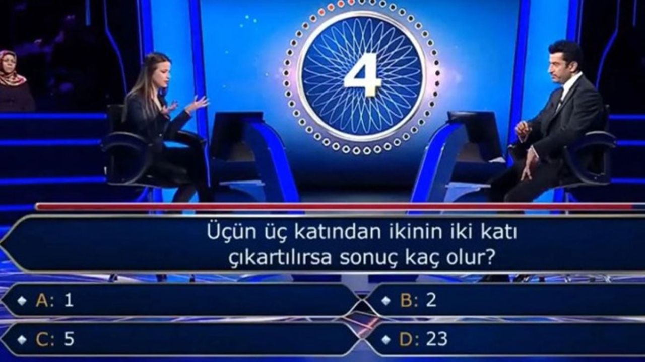 '9-4=kaçtır?' sorusunu yanıtlayamayan yarışmacının tahsili şaşırttı! Telefonla danıştığı kişi de yanıtlayamadı