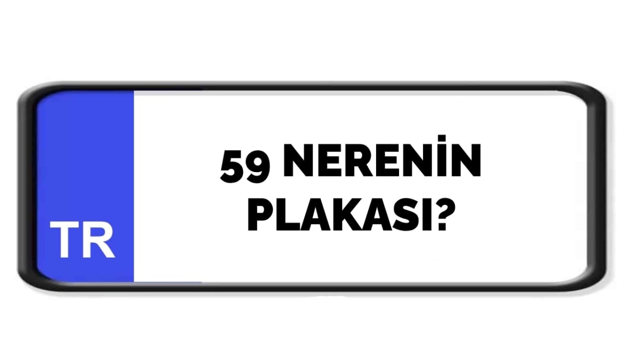 59 nerenin plakası?