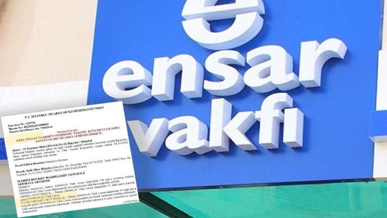 Ensar Vakfı, İsrail'le ticareti inkar etmeye çalışırken doğruladı