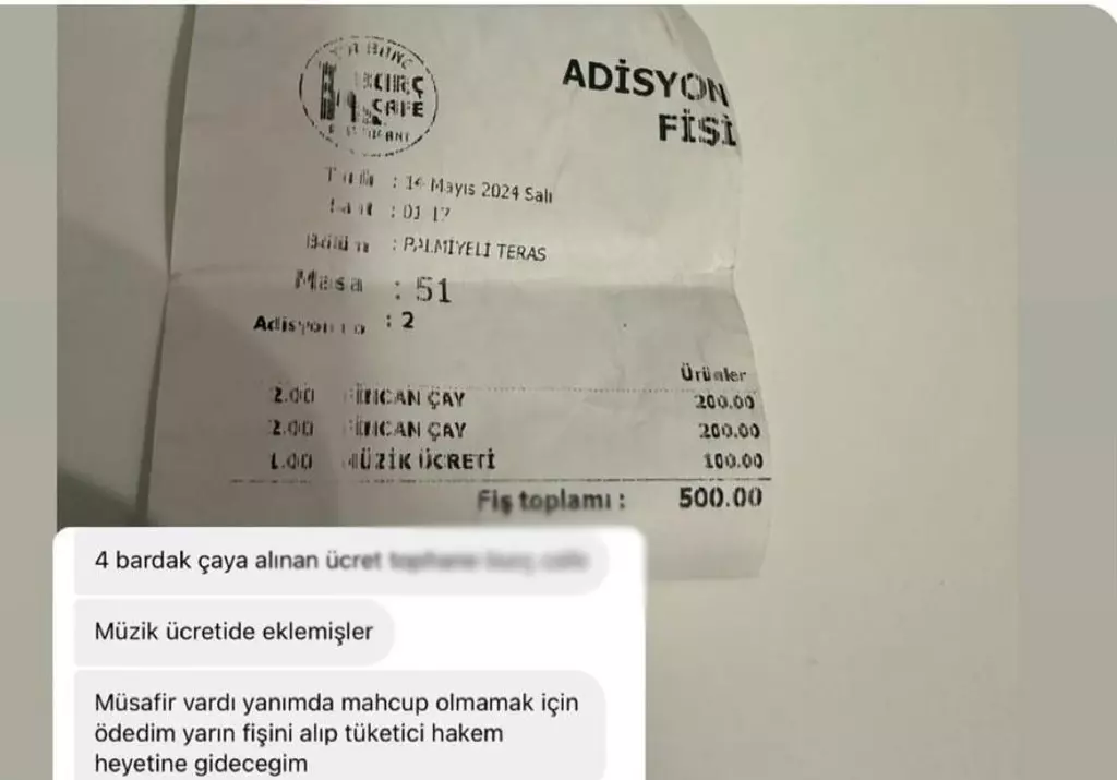 Şok üzerine şok: Kafeden gelen hesapta beklenmedik ücret!