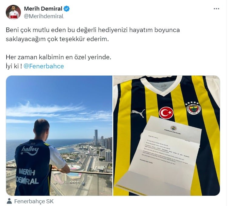 Merih Demiral Fenerbahçe forması giydi! O gurur!