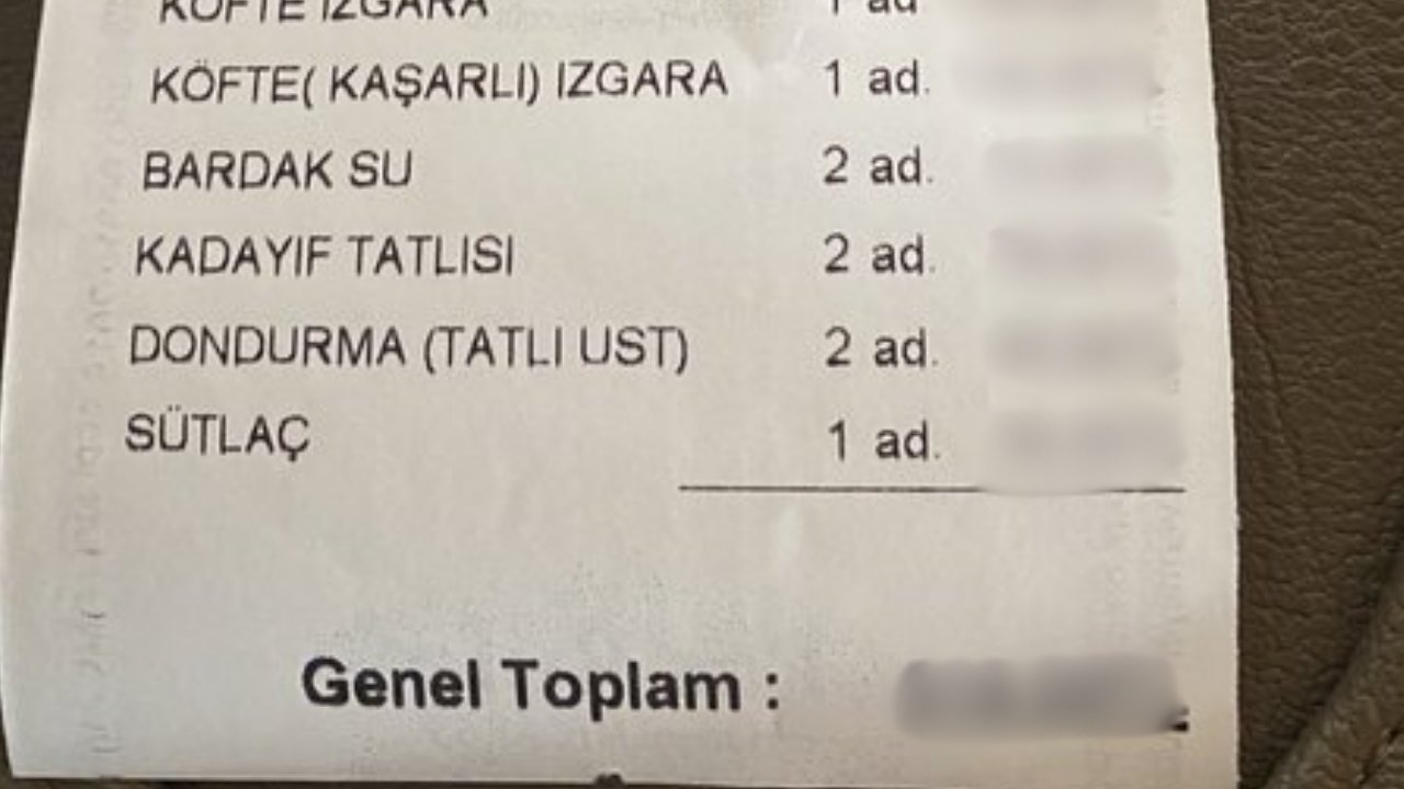 Yok Artık: İBB'nin Tesislerinde Yenen 3 Kişilik Yemeğin Fişi Görenleri Şaşkına Çevirdi!