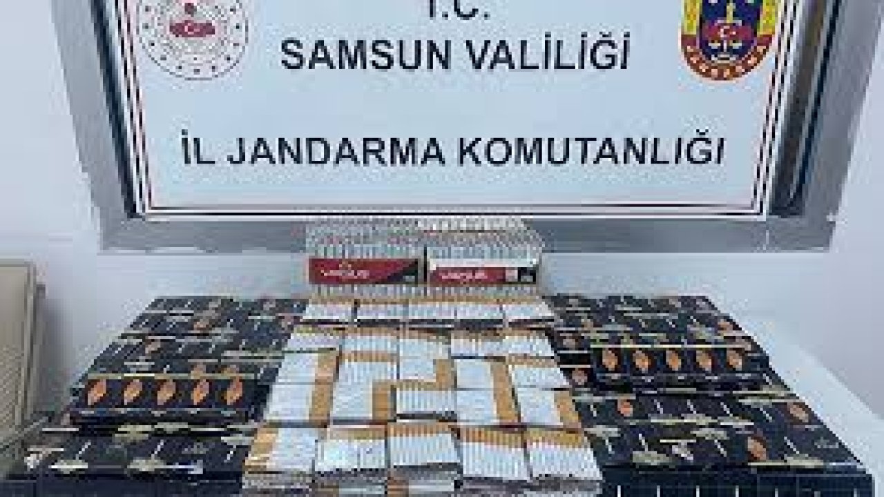 Jandarmadan kaçak makaron operasyonu düzenlendi