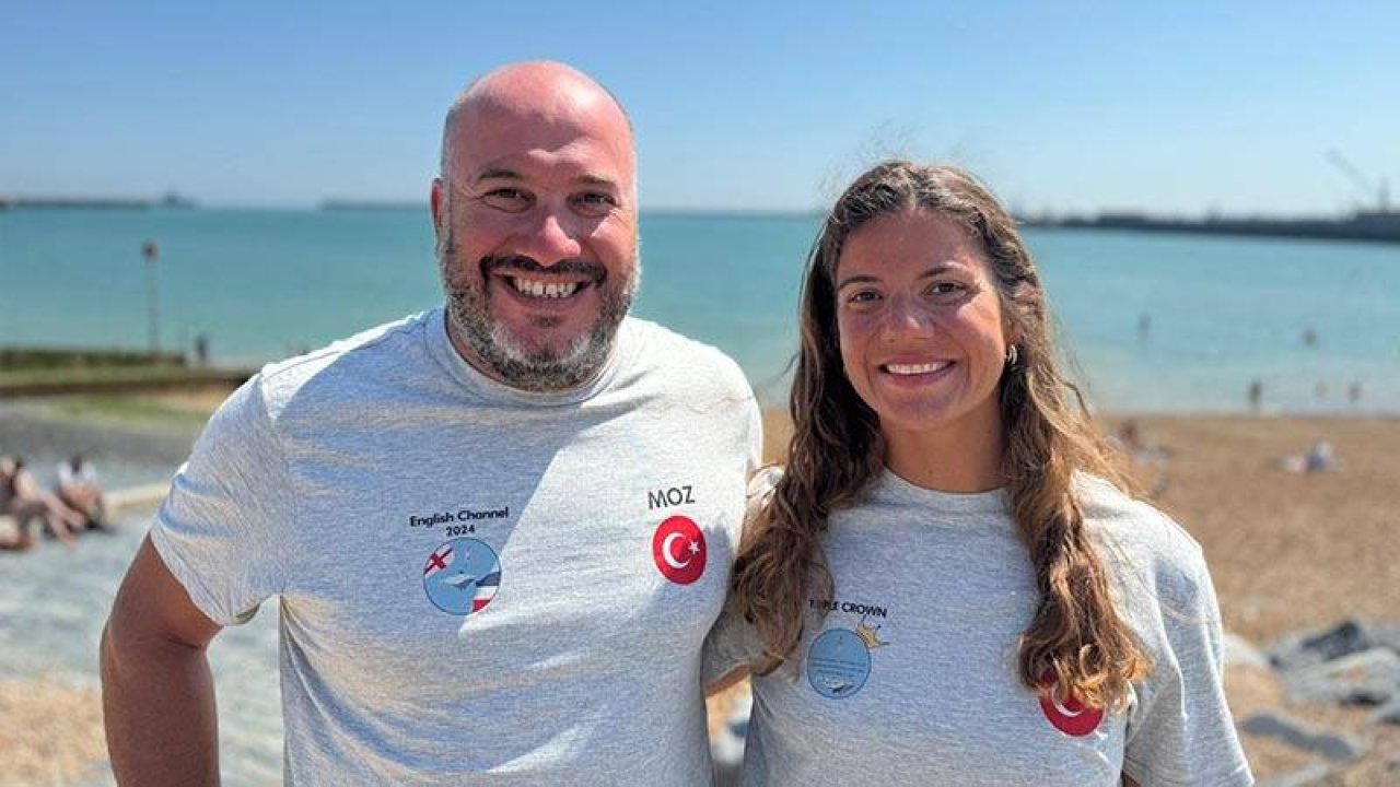 Murat Öz ve Yasemin Altıntaş, Manş Denizi'ni Yüzerek Geçen İlk Türk Sporcular Oldu