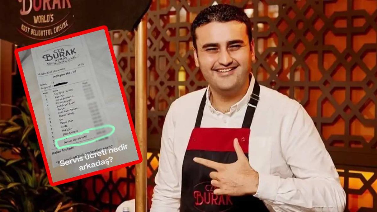 CZN Burak’ın restoranında dudak uçuklatan servis ücreti: Şikayetler ardı ardına geldi!