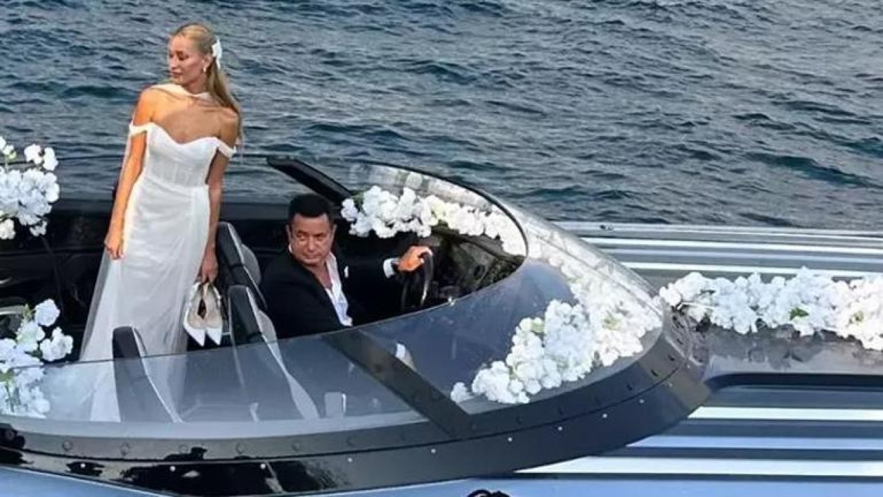 Gelin Aracı Değil, Gelin Teknesi! Düğün yerine girişi olay oldu