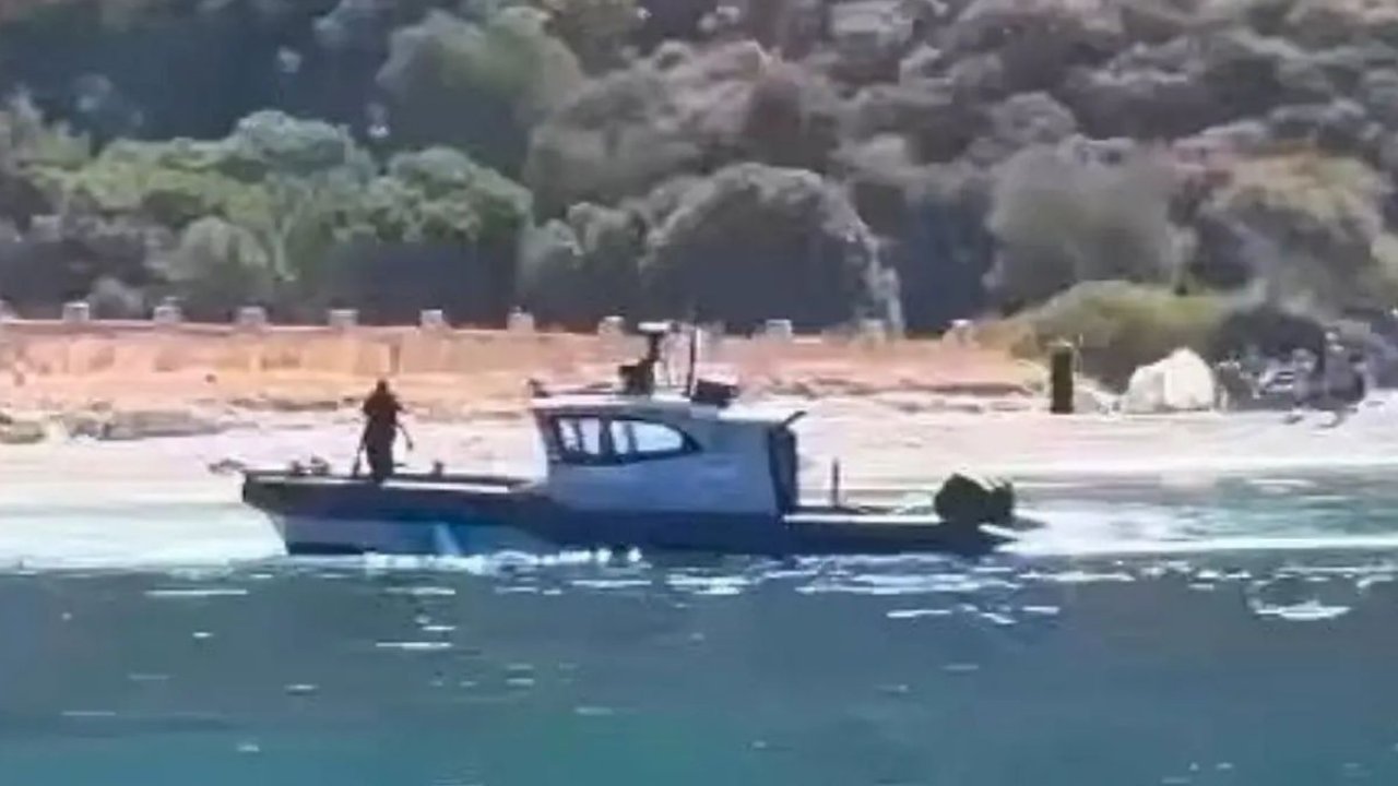 Yunan botu bu kez Datça kıyısına geldi