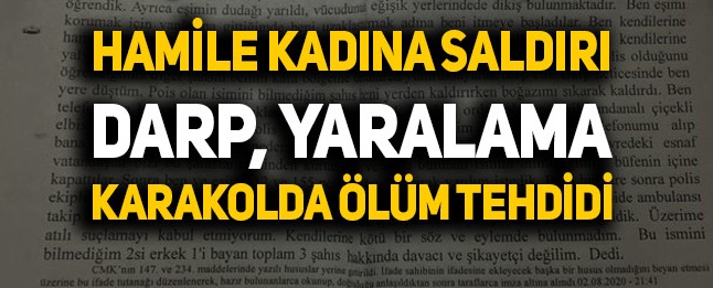 Magandalar bir aileyi darp etti, hamile kadının düşük riski var