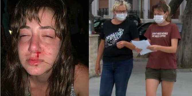Ayvalık'ta rezalet: Kadına şiddet bu sefer sahile indi!