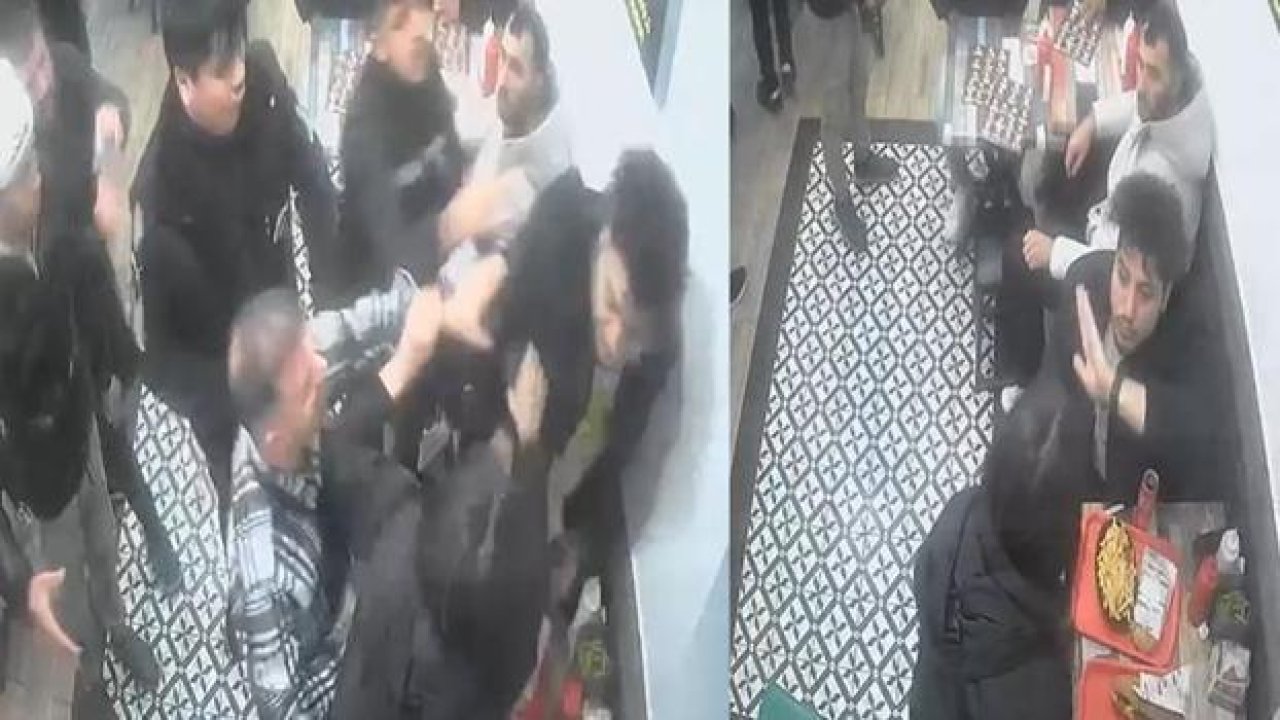 Taksim’de sevgilisini darbeden erkeği tekme tokat dövdüler!